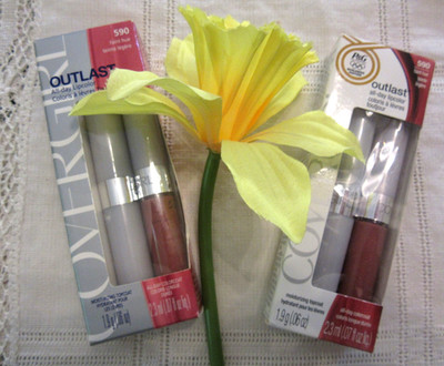 Covergirl Outlast All-Day Lip Color with Topcoat #590 FAINT HUE lot of 2