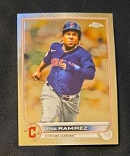 MLB Jose Ramirez 3B Cleveland Gurdians 2022 Topps Chrome Base Card All Star #151