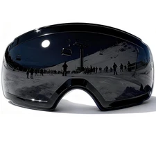 INNERKING Frameless Ski Snow Goggles Unisex UV Protection DARK GREY (OPEN BOX)