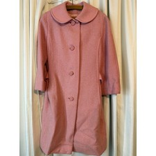 Vintage Sears Mary Lewis Pink Coat 1960's Sears Size 11 Cut 216 -Rare