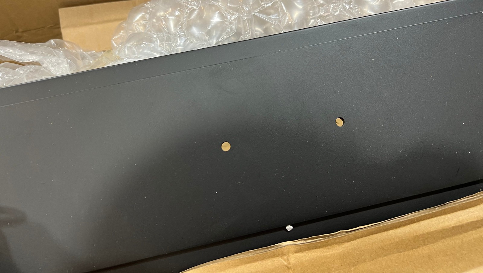 Kichler Kitner 42 in. 3-Light Black and Natural Brass Linear Chandelier 52033NBR