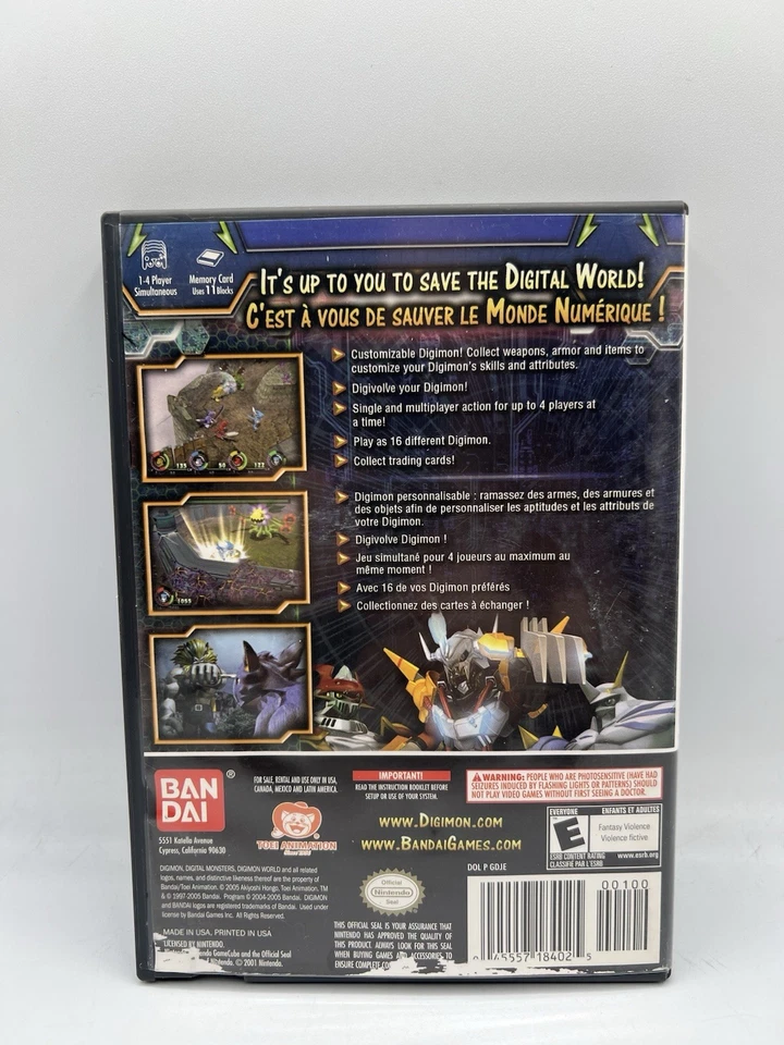 Digimon World 4 Nintendo GameCube Complete CIB - Image 2 of 4