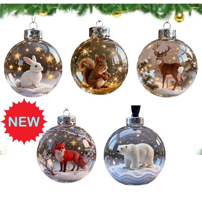 2026 Wildlife Wonders Collection Crystal GlassOrnament 2.75in Handcrafted Vivid