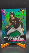 2019 Bowman Platinum Prismatic Prodigies Travis Swaggerty Green 10/99 #PPP-17