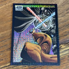 Duel on the Death Star 2022 Topps Star Wars Galaxy Chrome MOJO /50 Refractor #34