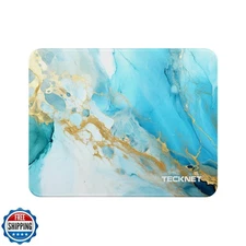 TECKNET Mouse Pad with Anti-fray Stitching, Waterproof Surface an