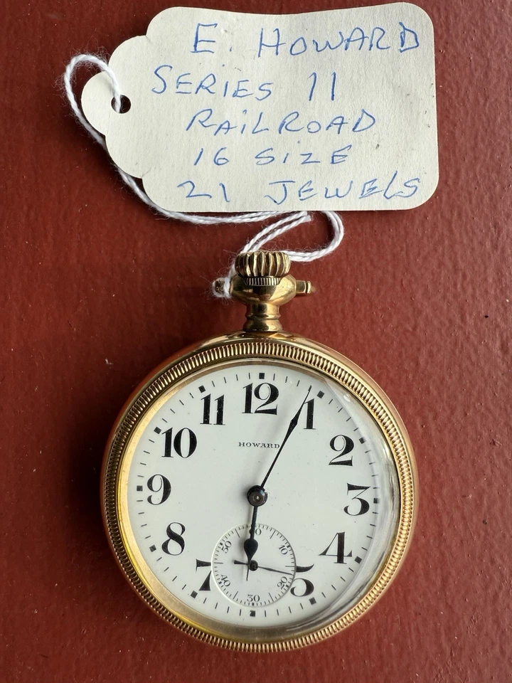 E. Howard Pocket Watch 16 Size Series 11 Original Case 21 Jewel - Image 4 of 4