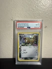 Pokemon 2006 Meowth Rev. Foil Holon Phantoms #71 PSA 8