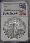 2022 US Silver Eagle $1 NGC MS70 Everhart Signed