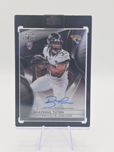 2025 Topps Chrome Black Bhayshul Tuten Encased Rookie Auto #RAU-BT