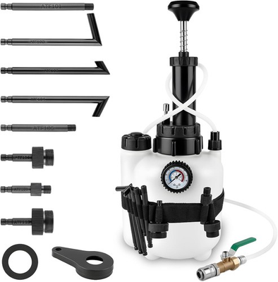 #ad Transmission Fluid Transfer Pump Kit 3L Manual Refill System with Pressure Gaug $64.77