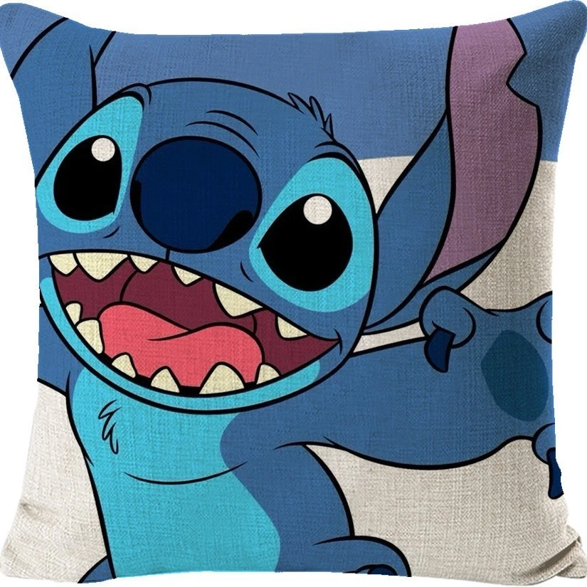 Cute Cartoon Teddy Print Cushion Cover for Home & Living