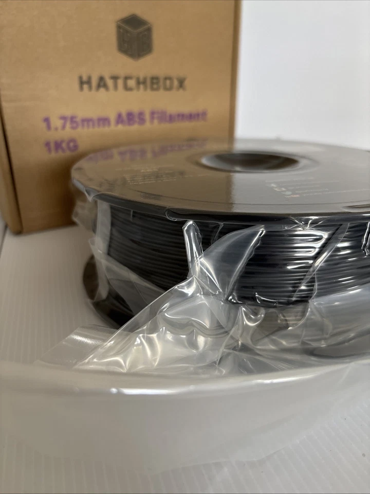 HATCHBOX 1.75 ABS Filament 1KG Brand New (Black) Factory Packaging - Image 3 of 4