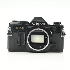 Canon AE-1 SLR Film Camera Body Black AE1 #204