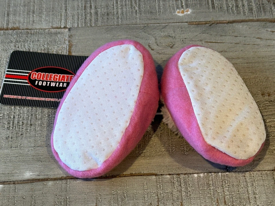 Ohio State Buckeyes NCAA 婴儿粉色短靴拖鞋 - 全新带标签 — 第 4/4 张图片