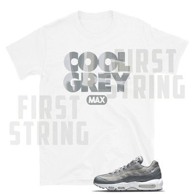 Cool Grey Sneaker Shirt to Match Air Max 95 Cool Grey / White Shirt NEW S-2XL
