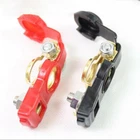 2 US Auto Car Battery Terminal Clamp Clip Connector Adjustable Positive+Nagative