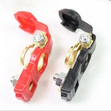 2 US Auto Car Battery Terminal Clamp Clip Connector Adjustable Positive Nagative