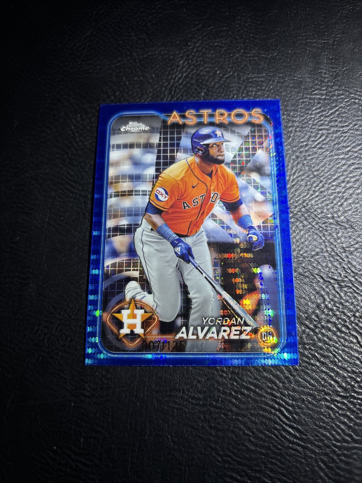 2024 Topps Chrome Yordan Alvarez Blue Sonar Refractor #/125 #170 Astros