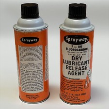 Vintage-100 New Sprayway Dry Lubricant  Release Agent 12oz / 16oz Aerosol Can
