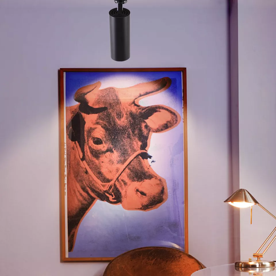 Paquete de 6 cabezales de iluminación LED de pista de 16,5 W compatibles con tipo H 4000K NW negro Foto 4 de 4