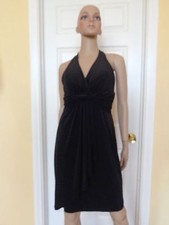 MAX AND CLEO black halter dress size 6 