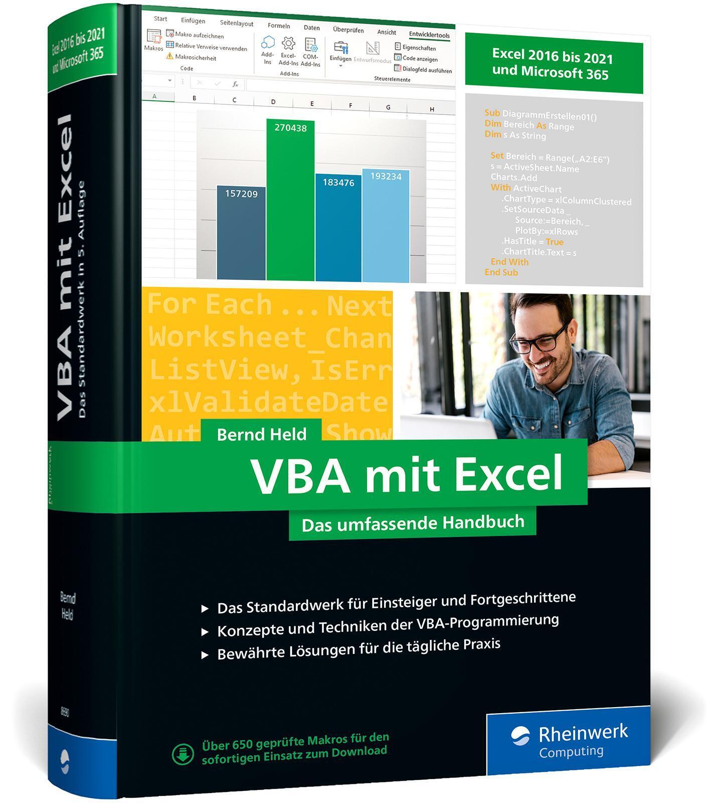 Thumbnail - Vba Mit Excel | Bernd Held | Buch | Rheinwerk Computing | 1032 S. |