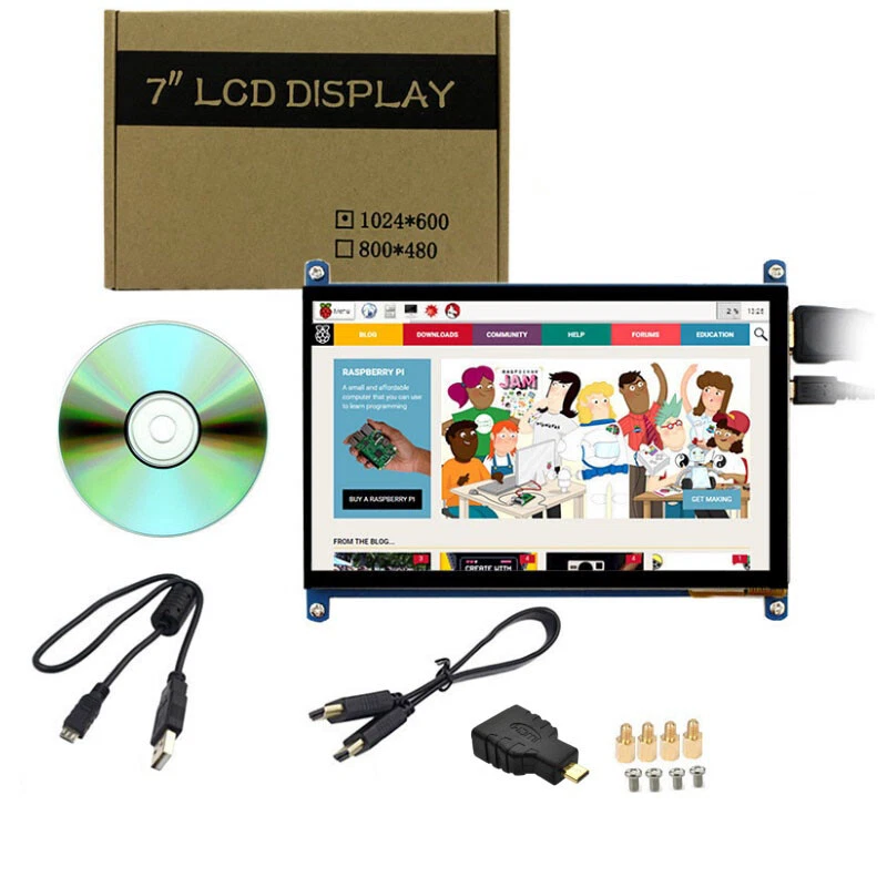 Raspberry Pi 4 2gb 4gb 8gb Starter Kit 7 inch Touchscreen Display Power Supply - Image 4 of 4