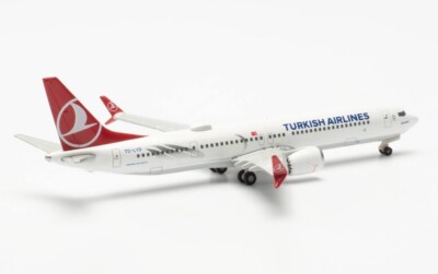 New! Herpa 537483 Turkish Airlines Boeing 737 Max 9 