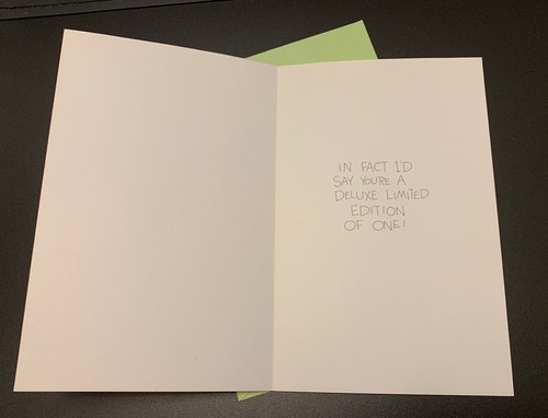 Tarjeta de Amigo Saludos Dinámicos Galante Nueva con Sobre Pensando en Ti - Imagen 2 de 3