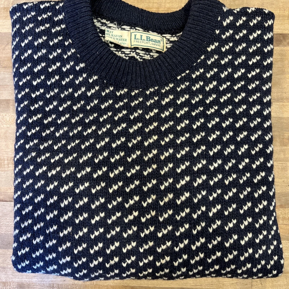 LL Bean Birdseye Norwegian Sweater Sweaters