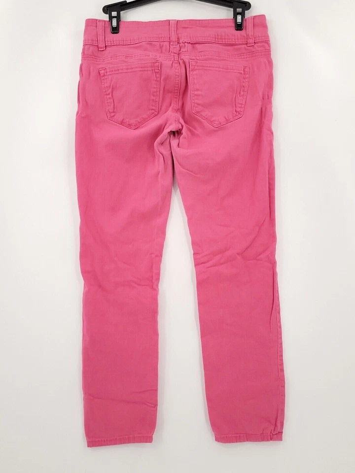 Pantalones Rue 21 Adulto Mujer Talla 7/8 Rosa Caliente Ajustado Mezcla de Algodón Foto 2 de 4