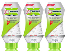 Xtreme Pro-Expert Clear Styling Hair Gel, Alcohol-Free-FREE SHIPPING-PACK OF 3