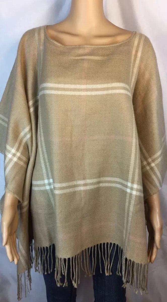 Beige poncho hotsell sweater