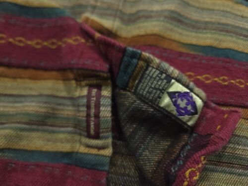 Vintage Territory Ahead Shirt Mens Large Red Aztec Southwestern Blanket - Picture 6 of 9