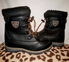 Totes Weather Protectors Kids 3M Black Blaine Boots 3M Thinsulate Mid calf