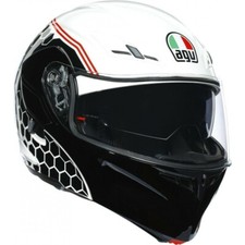 Casco Moto Modulare AGV COMPACT-ST DETROIT WHITE BLACK