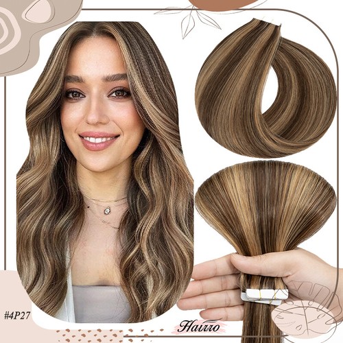 Tape In 100% Real Human Hair Extensions Skin Wefts 9A Thick Double Drawn Seamles - Picture 52 of 56