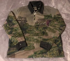 Scotch & Soda Photo Print Twill Coach Zip Front Jacket Size M NWT MSRP $278