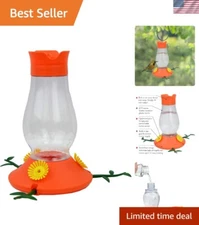Bright Orange Vine Style Oriole Feeder with Soft Flower Ports & Insect Guards
