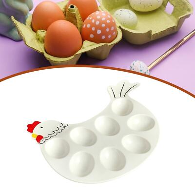 Devilled Egg Tablett Keramik Mehrzweck Restaurant 8 Löcher Devilled Egg Teller