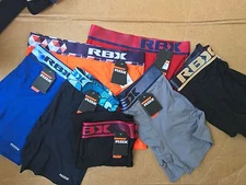 RBX Sport Performance Mens Boxer Briefs Underwear SZ S, M, L, XL 