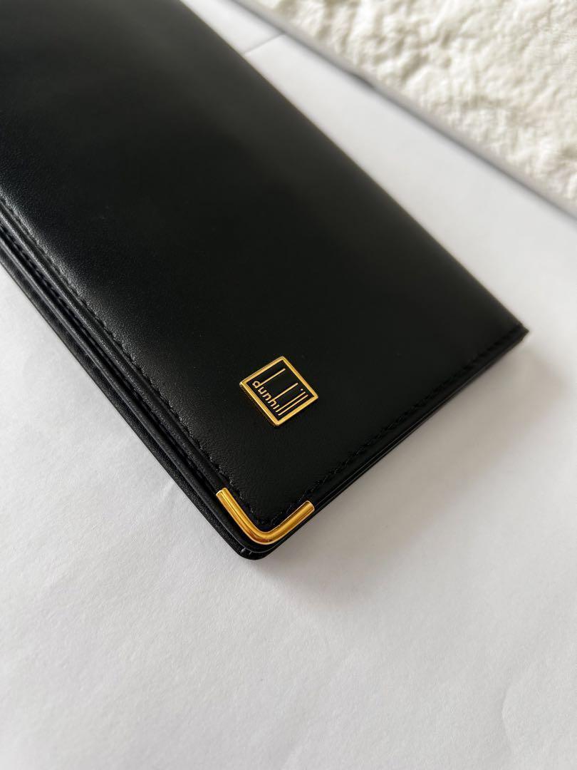dunhill long wallet black leather black x gold | eBay dunhill long wallet black leather black x gold | eBay