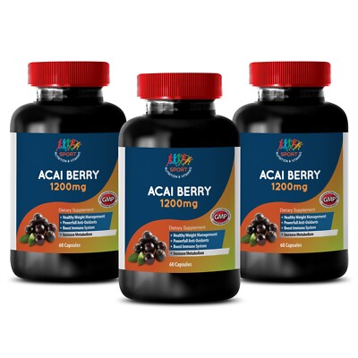 ACAI BERRY EXTRACT - Comprehensive Antioxidant Support - 3B 180 Caps