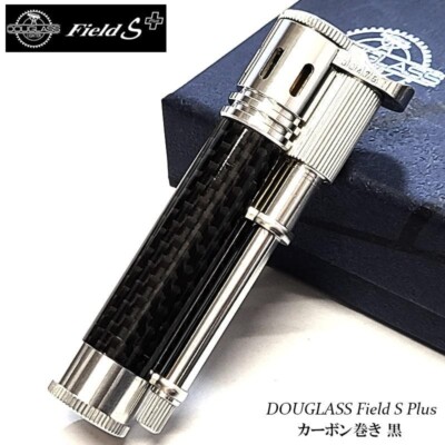 Douglass Field S Plus Carbon Duralumin Oil Lighter MIB not zippo