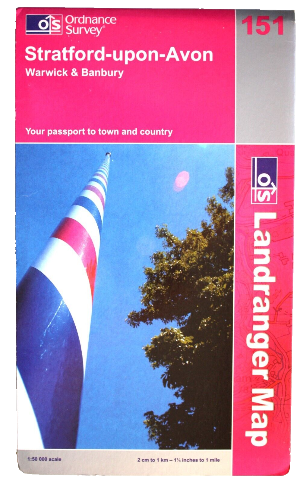 Ordnance Survey Landranger Sheet 151 Stratford-upon-Avon Warwick  & Banbury  5th
