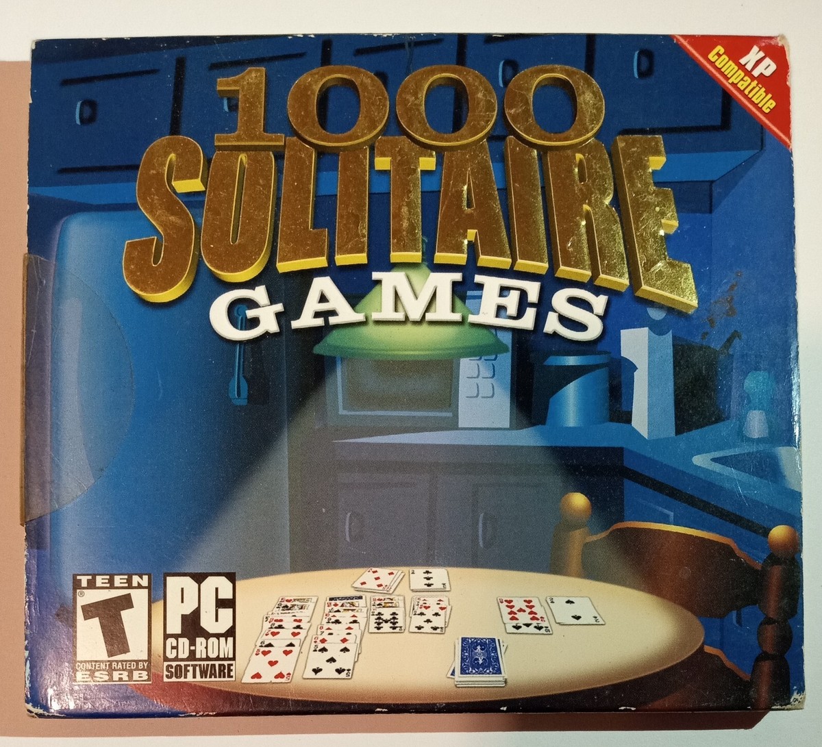 1000 Solitaire Games PC CD-ROM Software Game by Cosmi 2003
