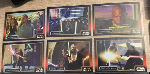 1999 IKON STAR WARS EPISODE 1: Revenge Of The Sith. Jedi & Sith Card Lot Of 6. - Picture 1 of 5
