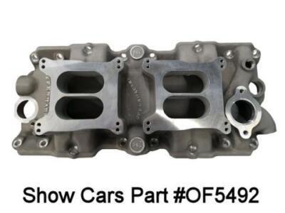 58 64 348 409 CHEVY 2X4 DUAL QUAD OFFENHAUSTER INTAKE MANIFOLD LOPER SMALL HEADS