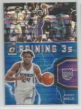 2021-22 Donruss Optic Raining 3s Blue Pulsar Buddy Hield Sacramento Kings #7